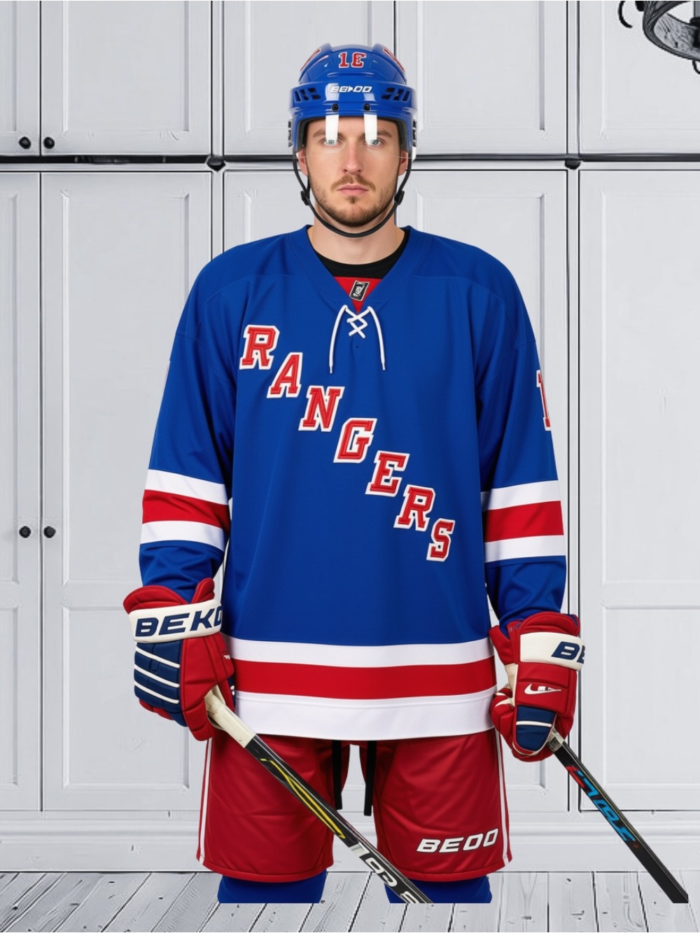 Rare Vintage 99-00 NY Rangers NHL Hockey Jersey XL Pro Player